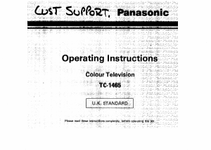 Handleiding Panasonic TC-1465 Televisie