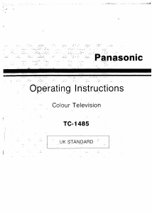 Manual Panasonic TC-1485 Television