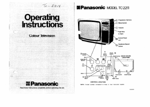 Manual Panasonic TC-2211 Television