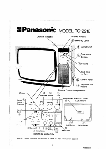 Manual Panasonic TC-2216 Television
