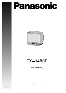 Manual Panasonic TX-14B3T Television