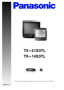 Manual Panasonic TX-14S3TL Television