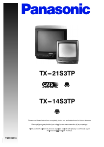 Manuál Panasonic TX-14S3TP Televize