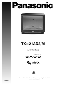 Manual Panasonic TX-21AD2 Television