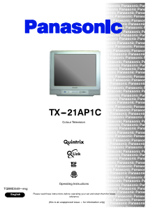 Manual Panasonic TX-21AP1C Television