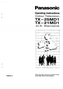 Manual Panasonic TX-21MD1 Television