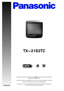 Mode d’emploi Panasonic TX-21S3TC Téléviseur