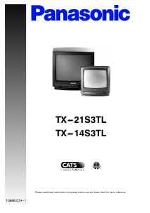 Manual Panasonic TX-21S3TL Television