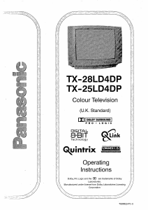Manual Panasonic TX-25LD4DP Television
