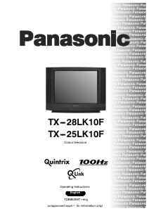 Manual Panasonic TX-25LK10F Television