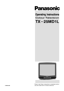 Manual Panasonic TX-25MD1L Television