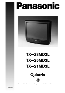 Manual Panasonic TX-25MD3L Television