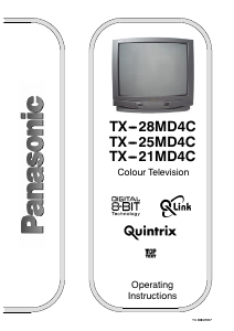 Manual Panasonic TX-25MD4 Television