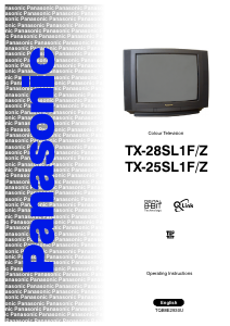 Manual Panasonic TX-25SL1FZ Television