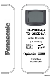 Manual Panasonic TX-25XD4 Television