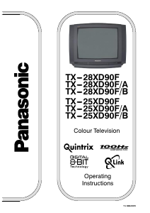 Manual Panasonic TX-25XD90 Television