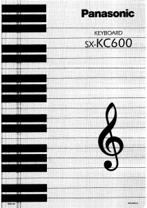 Manual Panasonic SX-KC600 Digital Keyboard