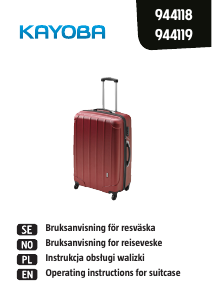 Bruksanvisning Kayoba 944-118 Koffert