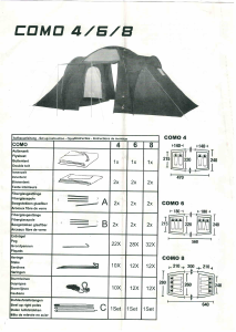 Handleiding High Peak Como 6 Tent