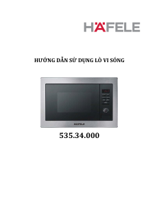 Hướng dẫn sử dụng Häfele 535.34.000 Lò vi sóng