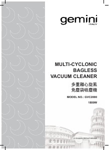 Manual Gemini GVC2000 Vacuum Cleaner