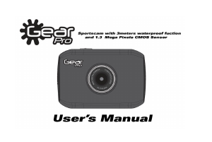 Handleiding GearPro GDV123BL Actiecamera