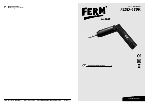 Bedienungsanleitung FERM CDM1047 Schrauber