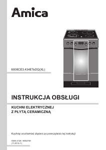 Instrukcja Amica 608CE3.434TsDQ(XL) Kuchnia