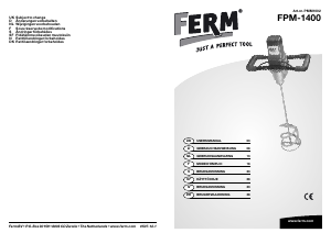 Manual FERM PMM1002 Cement Mixer