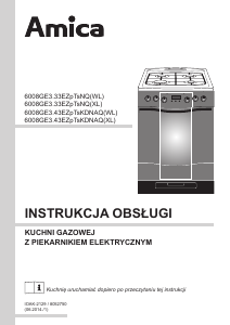 Instrukcja Amica 608GE3.33ZpTsNQ(XL) Kuchnia