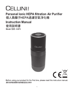 Manual Cellini CAP3 Air Purifier