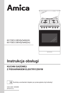 Instrukcja Amica 617GE2.33HZpTaNQ(Xx) Kuchnia