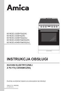 Instrukcja Amica 618CE3.333HQ(W) Kuchnia