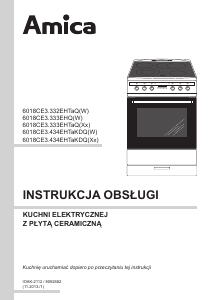 Instrukcja Amica 618CE3.434HTaKDQ(Xx) Kuchnia