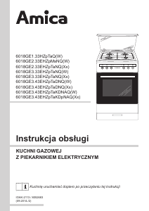 Instrukcja Amica 618GE1.33HZpTaQ(W) Kuchnia