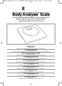 Manual de uso Salter 9140 Body Analyser Báscula
