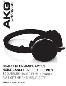 Manual AKG K490C Headphone