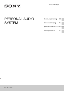 Handleiding Sony GTK-X1BT Luidspreker