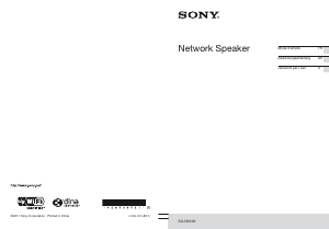 Mode d’emploi Sony SA-NS400 Haut-parleur