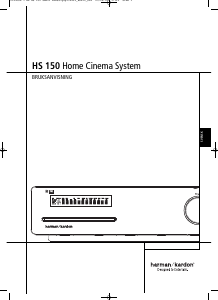 Bruksanvisning Harman Kardon HS 150 Hembiopaket