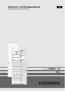 Bedienungsanleitung Liebherr CBNes 4898 Kühl-gefrierkombination