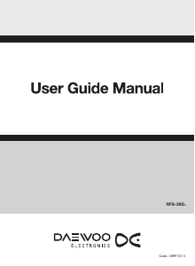 Manual Daewoo MRFS-26D2TI Fridge-Freezer