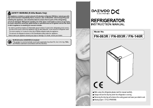 Handleiding Daewoo FN-063R Koelkast