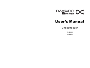 Manual Daewoo FF-384H Freezer