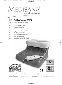 Manual Medisana FWS Aquecedor de pés