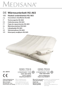 Manual Medisana HU A63 Cobertor eléctrico