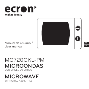 Manual Ecron MG720CKL-PM Microwave