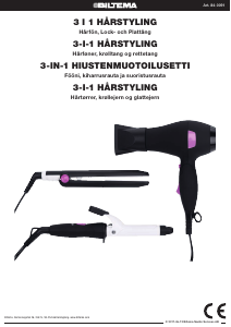 Käyttöohje Biltema 84-0091 Hiustenkuivain