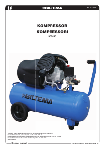 Brugsanvisning Biltema 30V-50 Kompressor