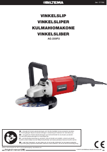 Käyttöohje Biltema AG 230P2 Kulmahiomakone